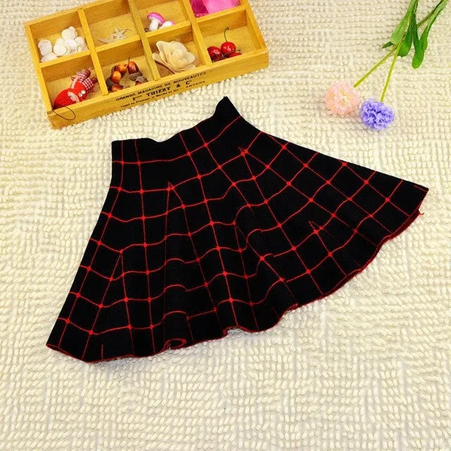 2017 New Girls Spring & Summer Solid Skirts Girls High Waist tutu Skirt Baby Girls Party Skirts Kids Brand ,LC082