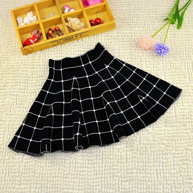 2017 New Girls Spring & Summer Solid Skirts Girls High Waist tutu Skirt Baby Girls Party Skirts Kids Brand ,LC082