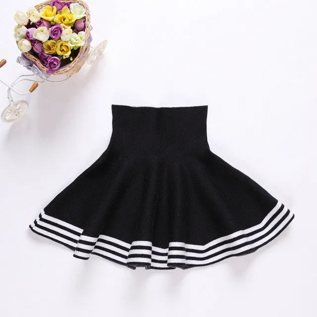 2017 New Girls Spring & Summer Solid Skirts Girls High Waist tutu Skirt Baby Girls Party Skirts Kids Brand ,LC082
