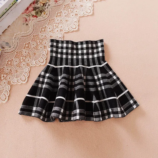 2017 New Girls Spring & Summer Solid Skirts Girls High Waist tutu Skirt Baby Girls Party Skirts Kids Brand ,LC082