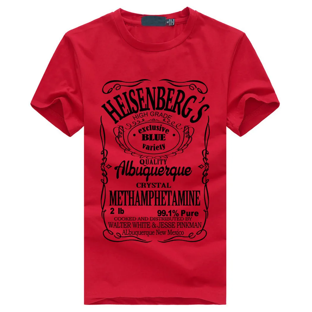 2017 New Summer Fashion Brothers Shirt Men Breaking Bad Walter White Men T-Shirt Heisenberg Men Tops funny Tops shirts S-XXXL
