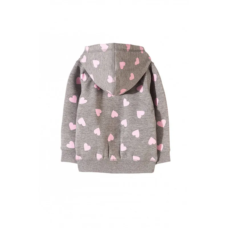 5.10.15 Grey Heart Bunny Hoodie 653