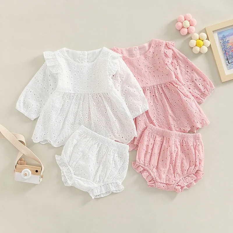 Baby Girls Vintage Dress  Shorts