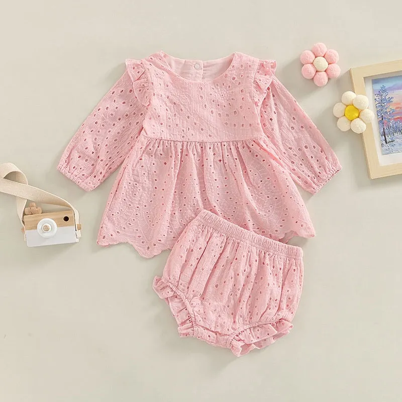 Baby Girls Vintage Dress  Shorts