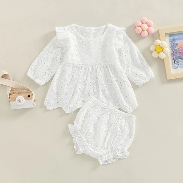Baby Girls Vintage Dress  Shorts