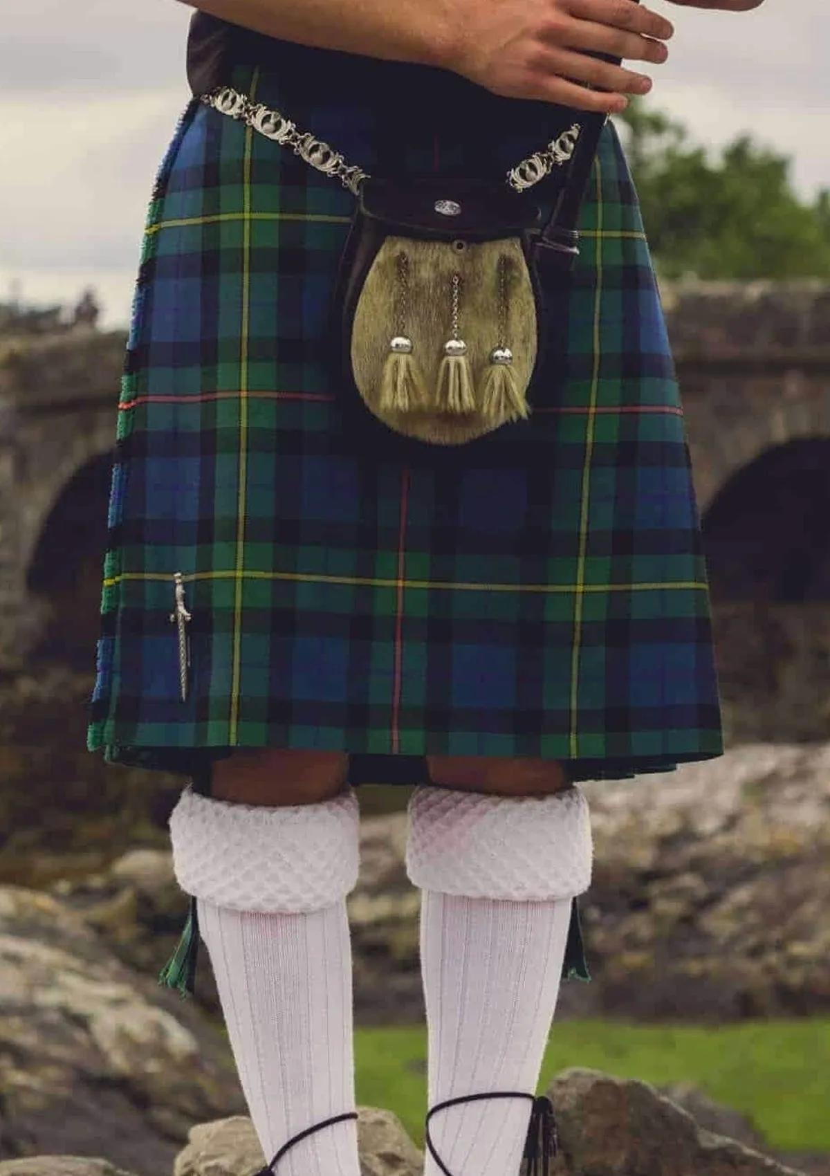 Black Watch Tartan Fashion Fabric 58" (145 cms) Wide Scottish Plaid/Check Polyviscose Woven Fabric ideal for Fashiona and Upholstery