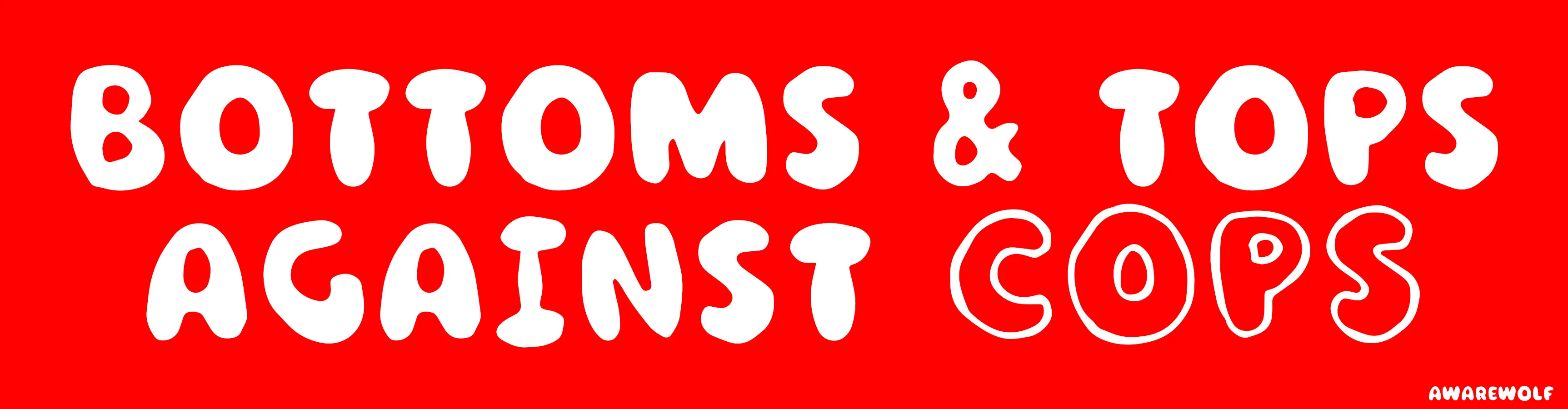 Bottoms & Tops Bumper Sticker