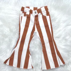 Butterscotch Stripe Flared Bottoms