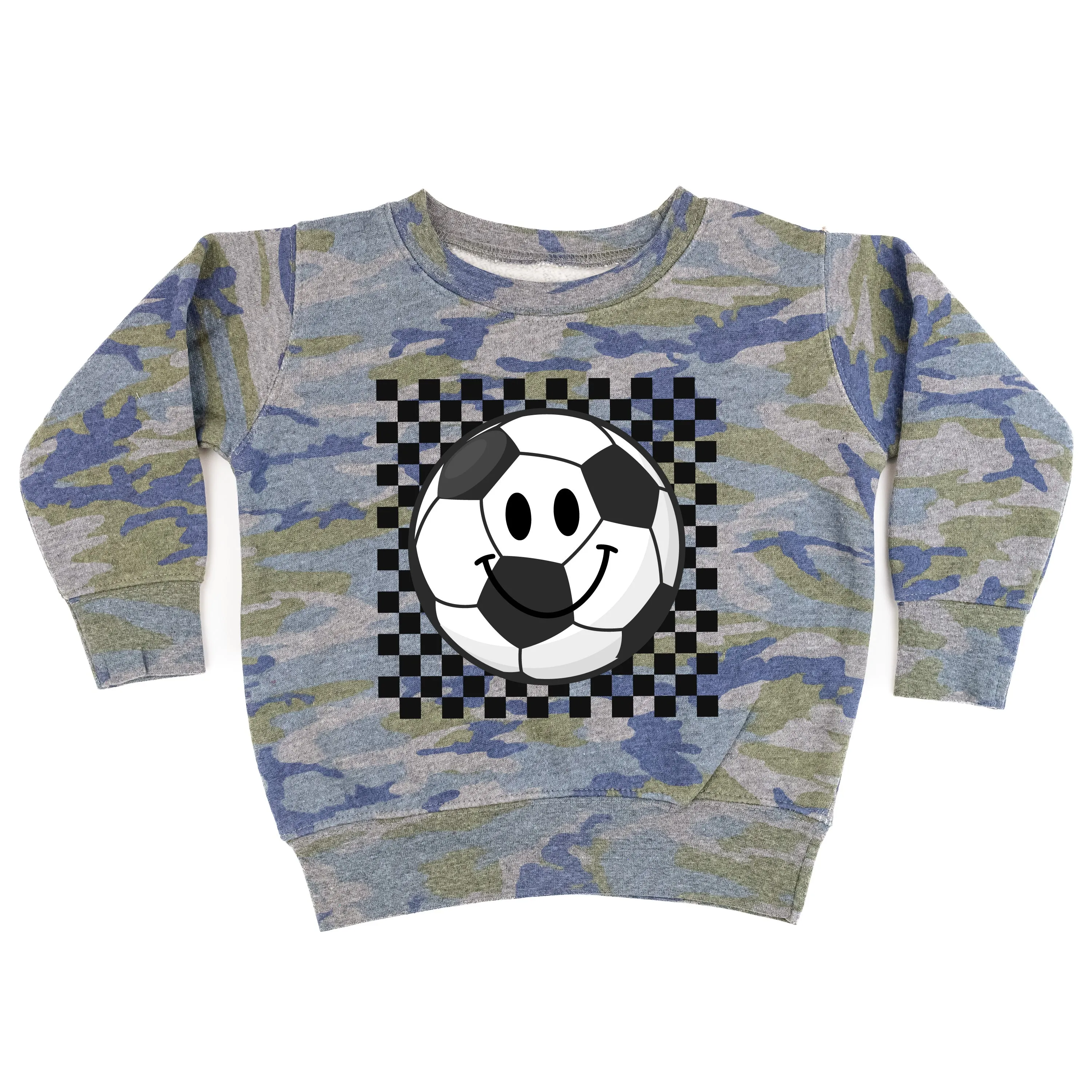 Checkers Smiley - Soccer Ball - Child Sweater