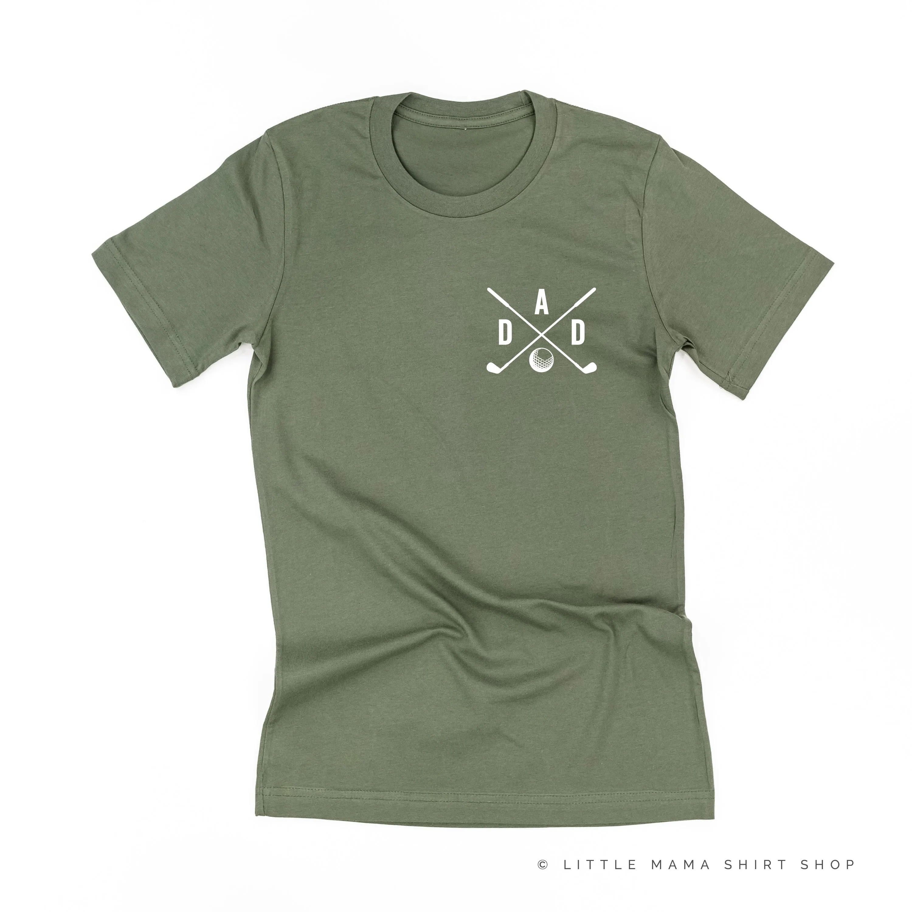 DAD - GOLF CLUBS - Pocket Design - Unisex Tee
