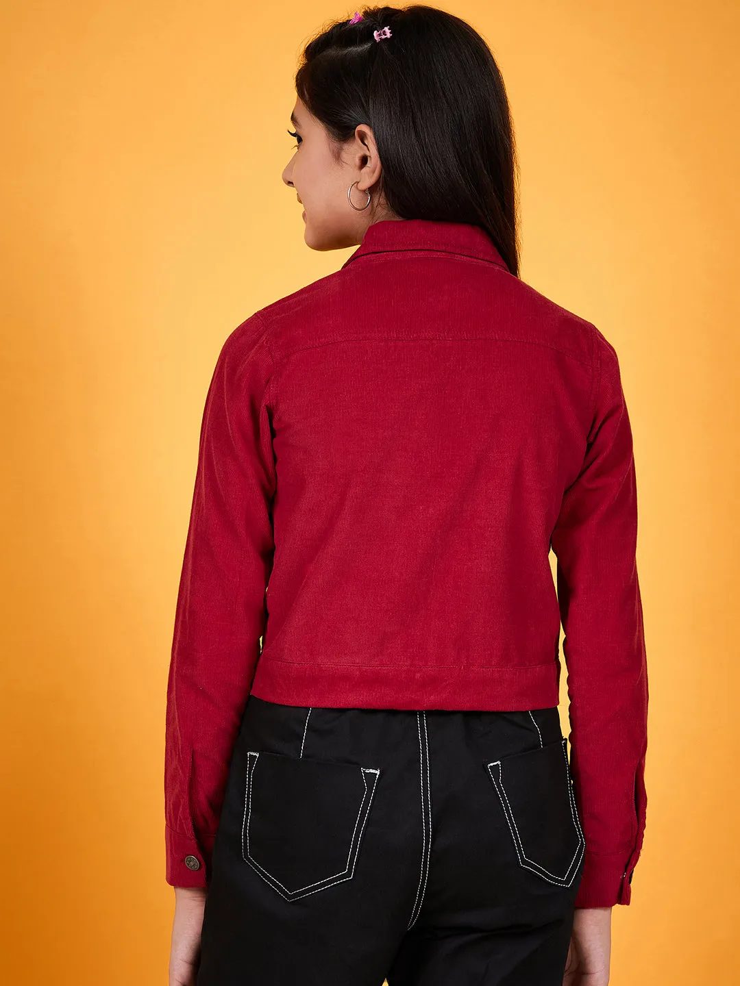 Girls Corduroy Tailored Jacket