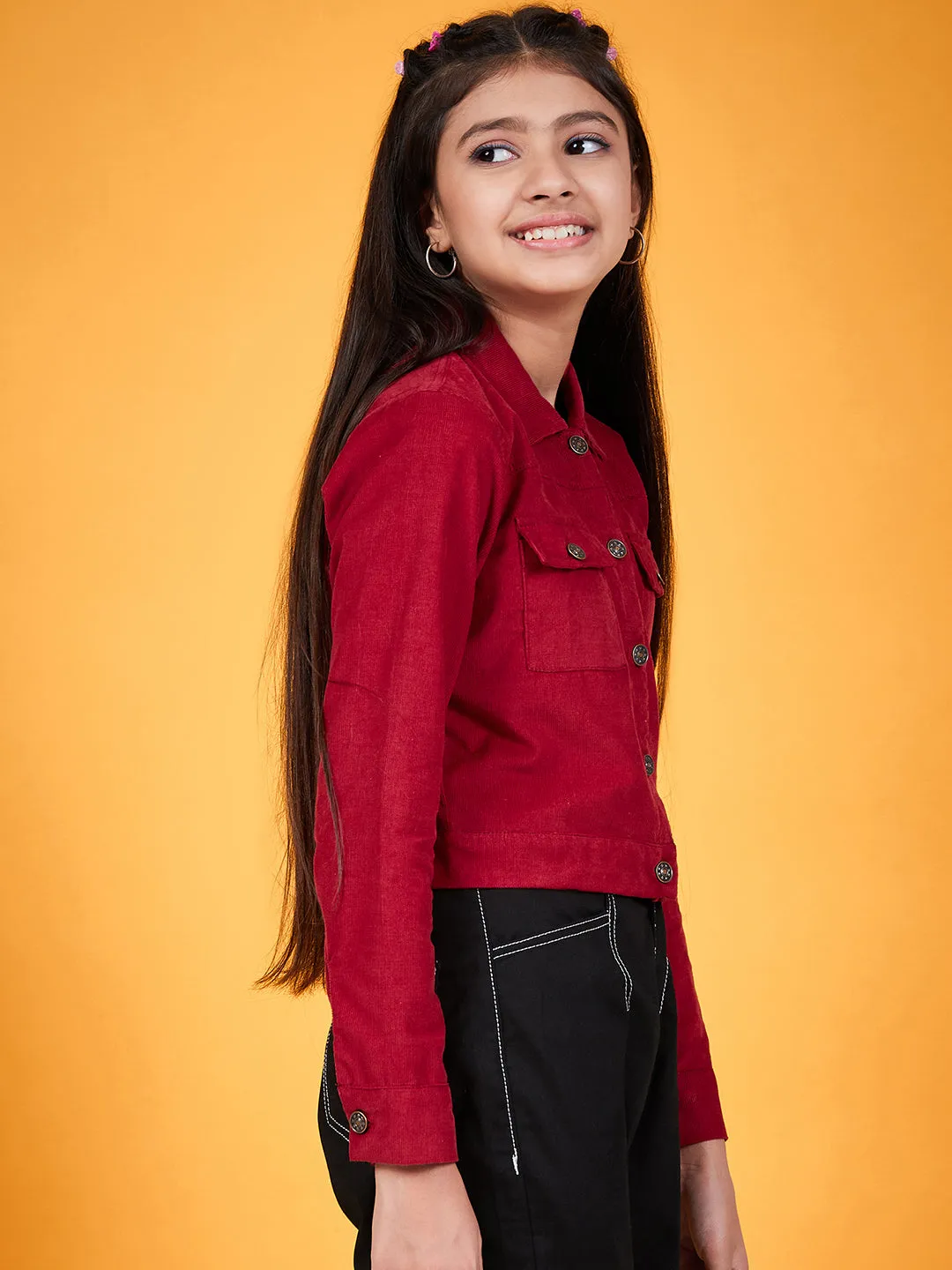 Girls Corduroy Tailored Jacket