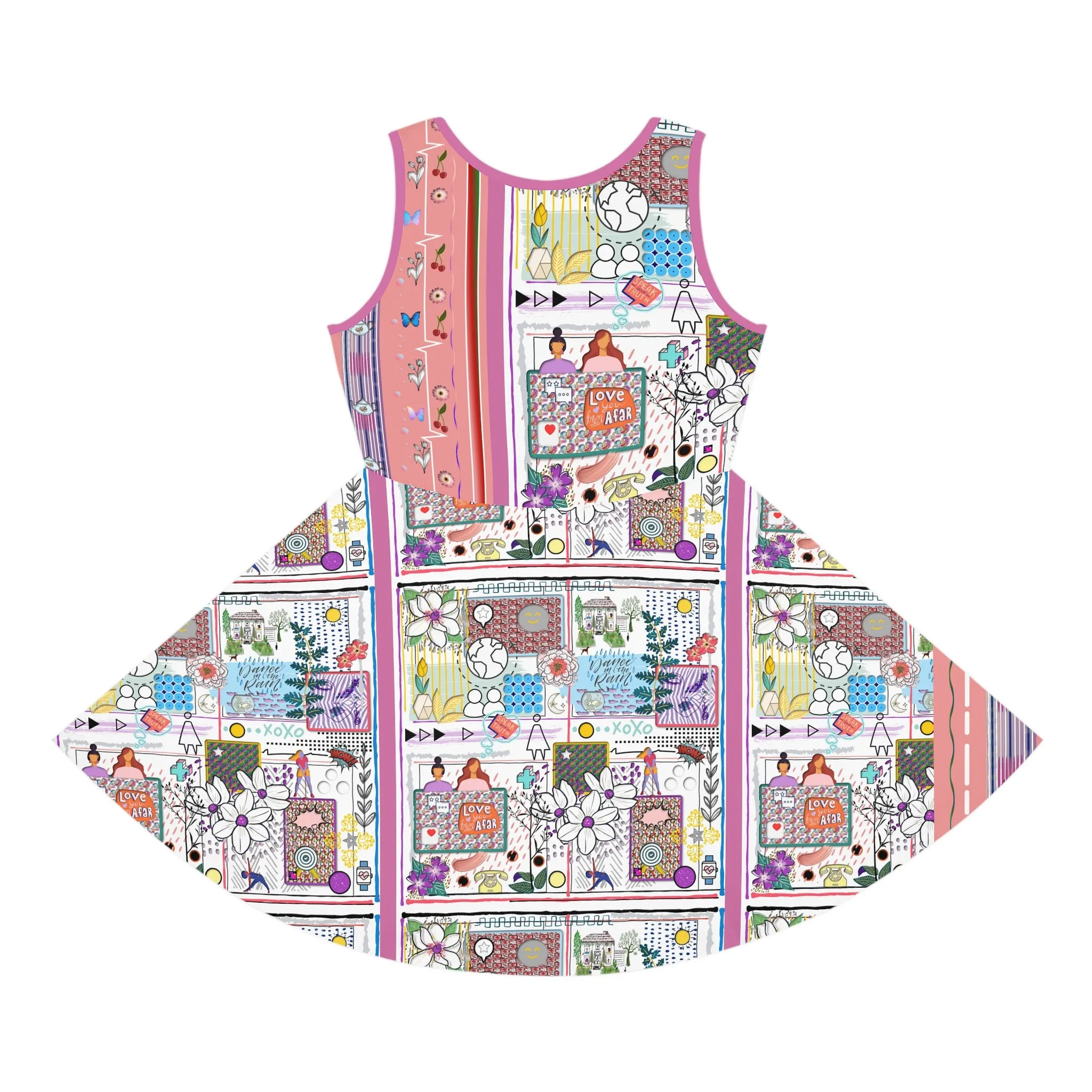 Girls' Sleeveless Sundress (AOP) DANCE IN THE RAIN