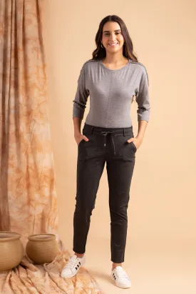 Grey melange Casual Bottoms