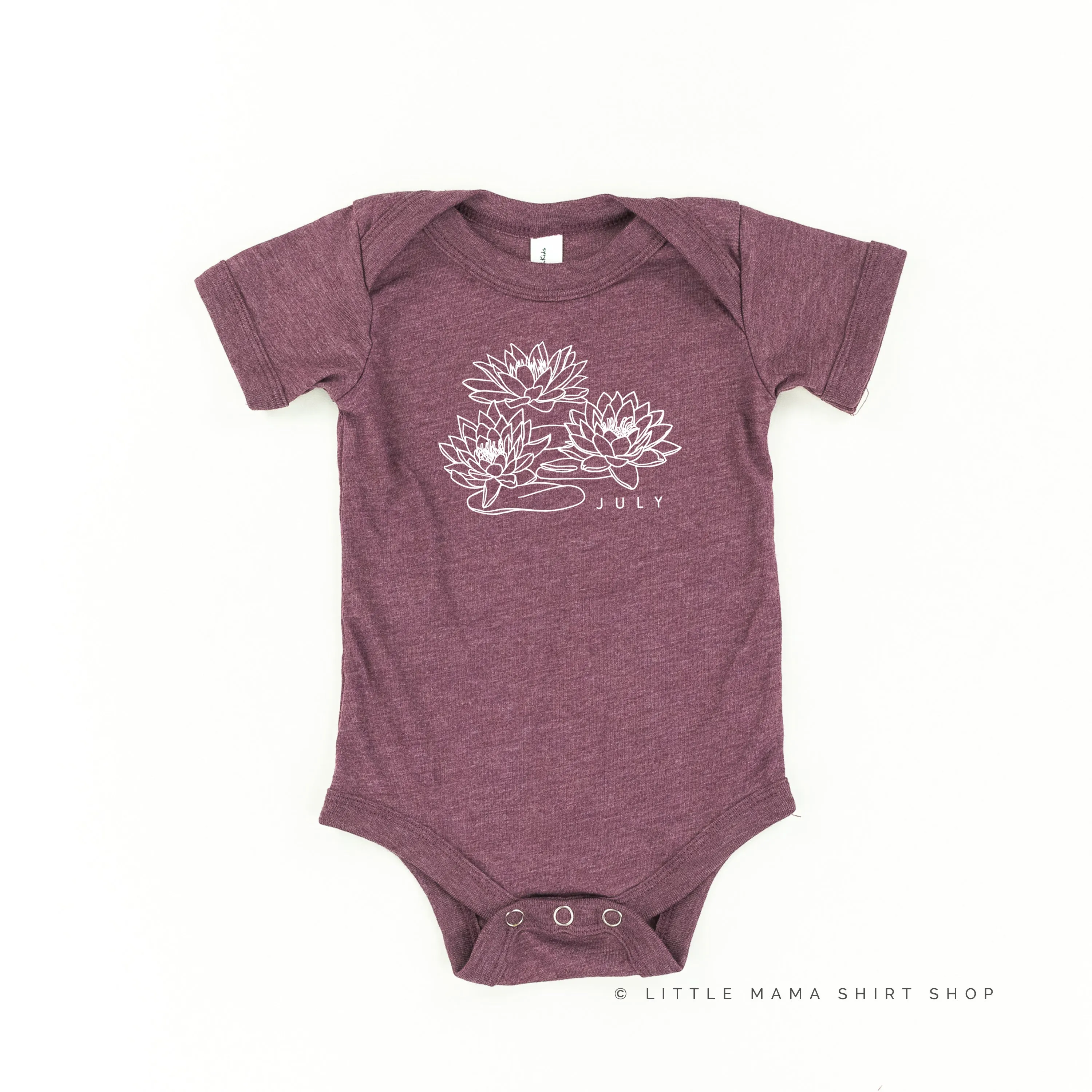 JULY BIRTH FLOWER - Lotus - Short Sleeve Child Shirt