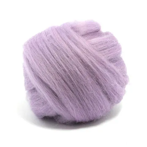 Lavender Dyed Superfine Merino Tops