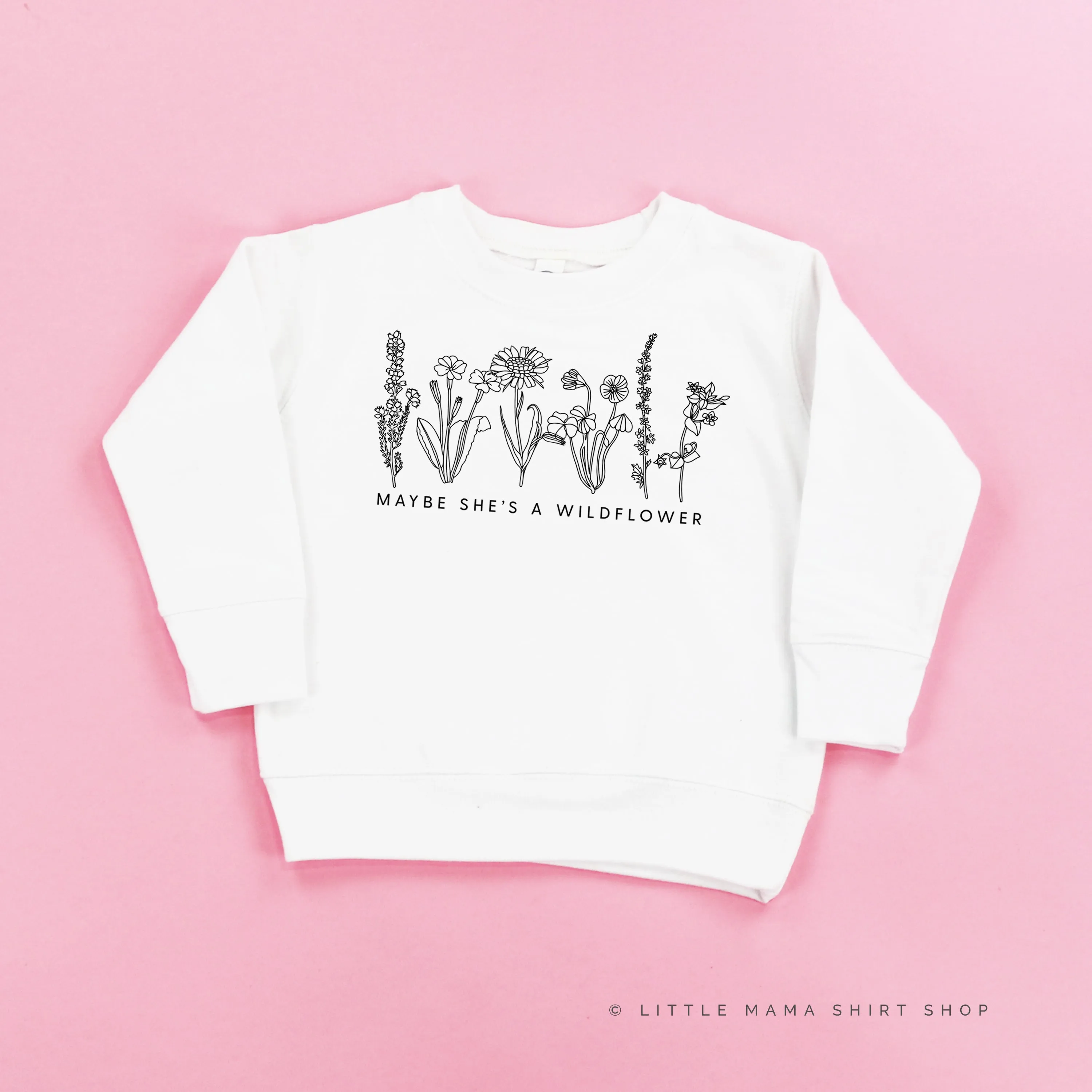 Maybe She's A Wildflower - Child Sweater