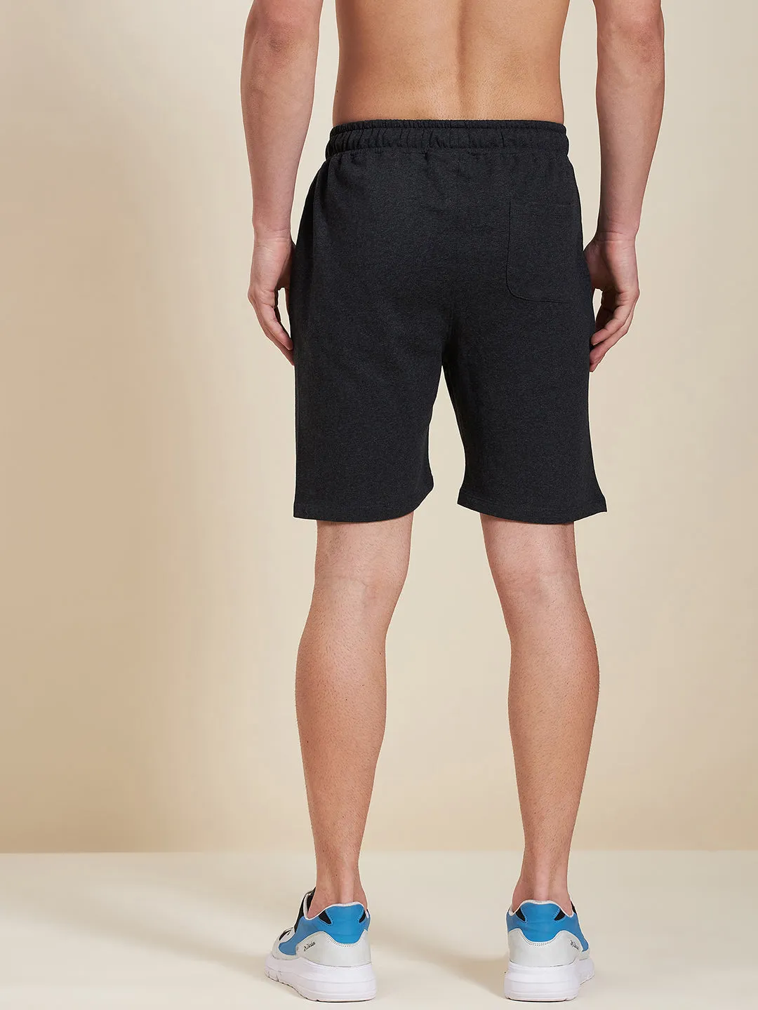 Men Dark Grey Mascln Bermuda Shorts