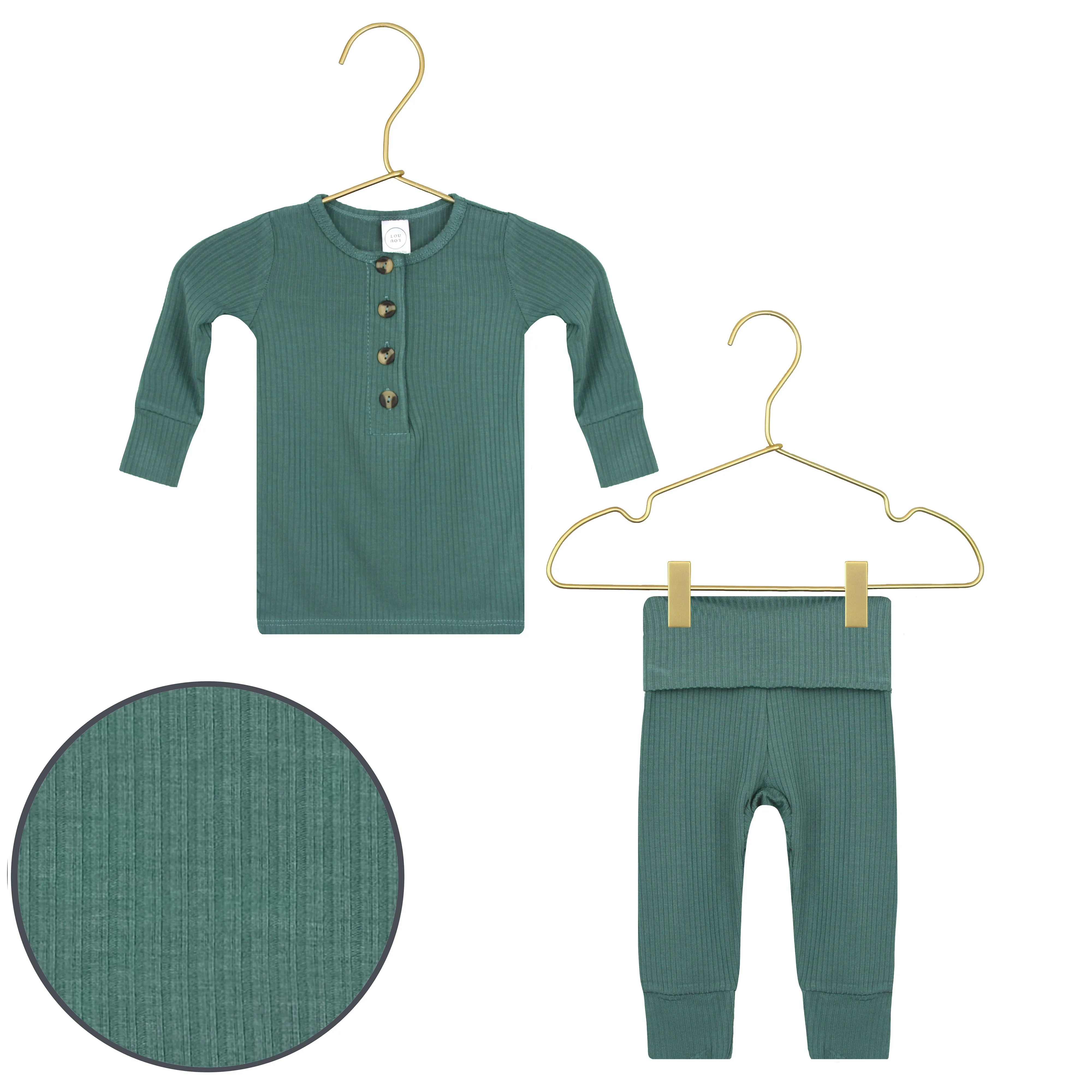 Pierce Ribbed Top   Bottoms
