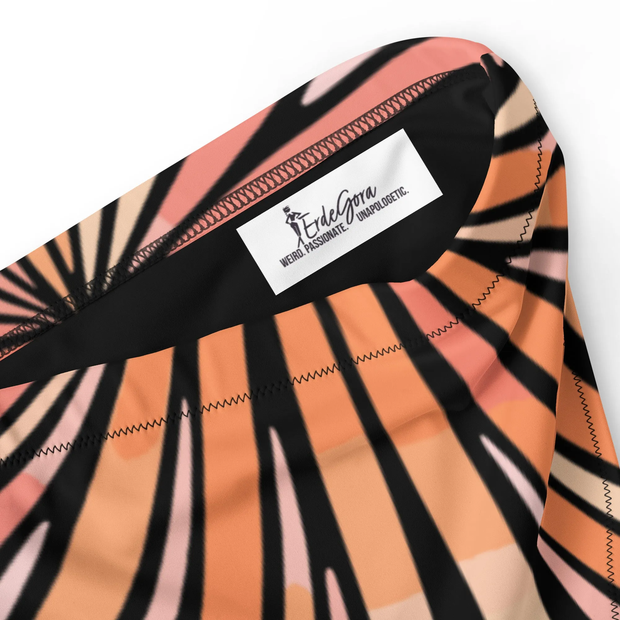 Recycled High-Waisted Bikini Bottom Tiger Shark
