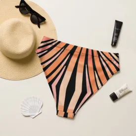 Recycled High-Waisted Bikini Bottom Tiger Shark