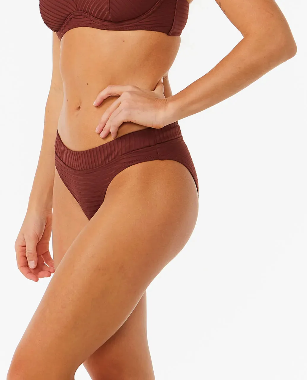 Rip Curl Women's Premium Surf Full Bikini Bottom Plum 0ARWSW-0048