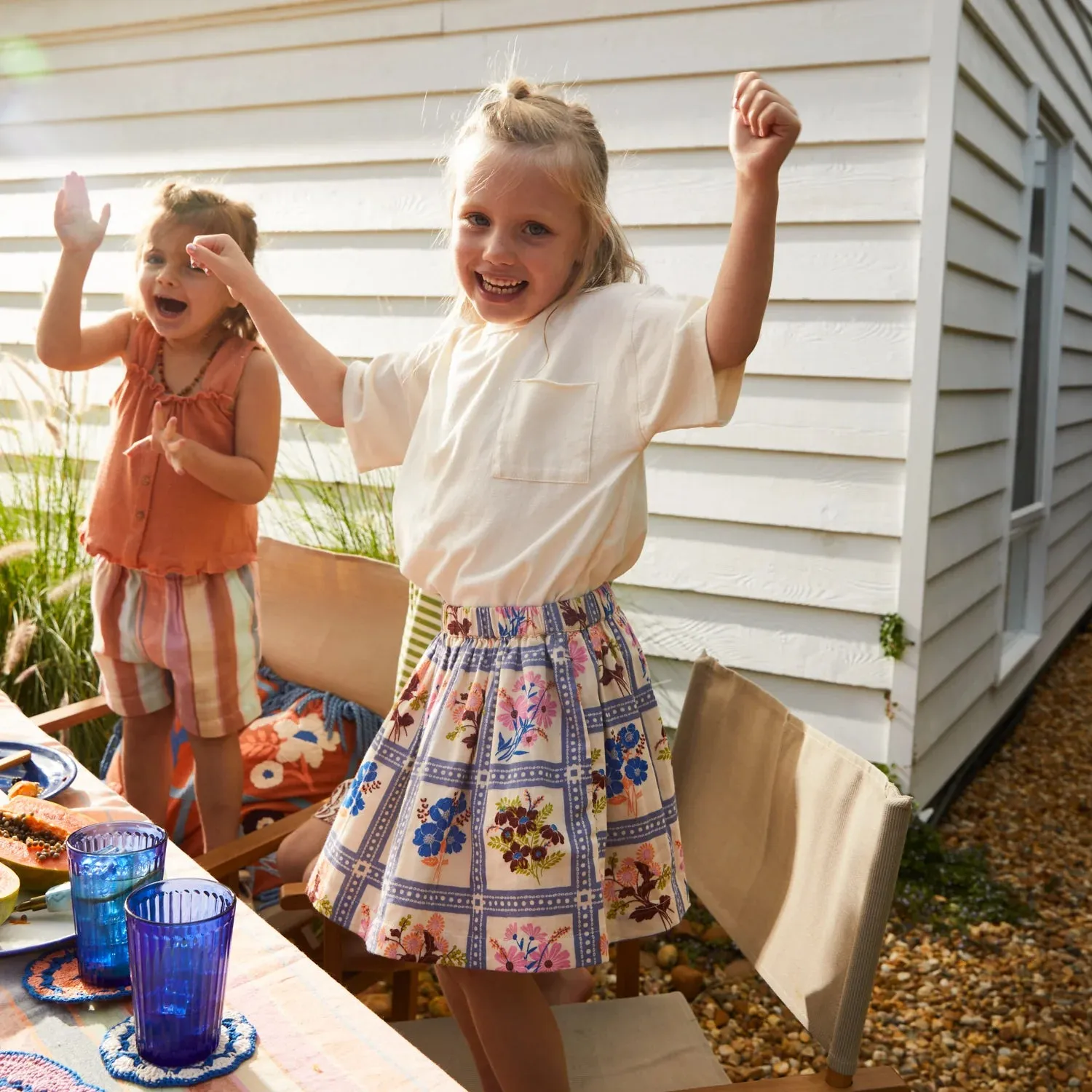 Sage x Clare Charita Kids Skirt