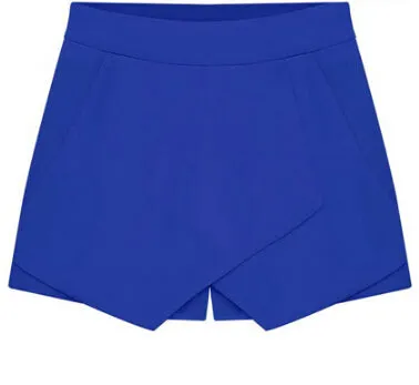 Shorts for women 2017 Skirts Short Ladies Shorts Women Shorts with high waist Bright Mini Asymmetrical 6 Candy Colors