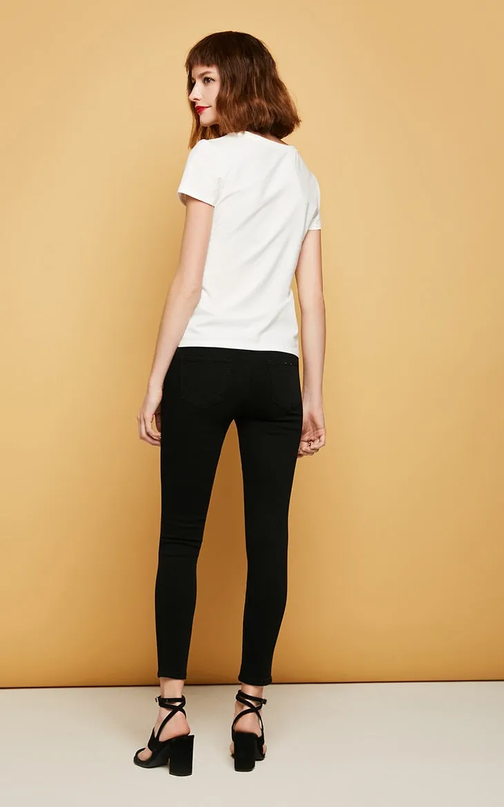 Slim Wrap Stretch Denim Pants