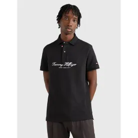TH Black Text Polo Shirt