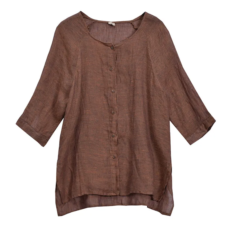 Women Casual Linen Spring Summer Autumn Women Tops PZ97288