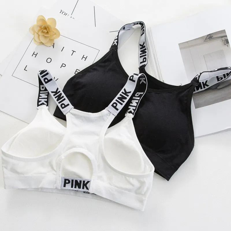 Women Crop Top Cropped Padded Bra Tank Top Vest Fitness Stretch Women's Tanks Workout Bras