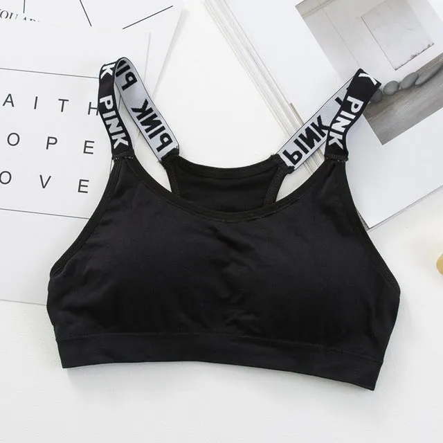 Women Crop Top Cropped Padded Bra Tank Top Vest Fitness Stretch Women's Tanks Workout Bras