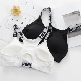 Women Crop Top Cropped Padded Bra Tank Top Vest Fitness Stretch Women's Tanks Workout Bras