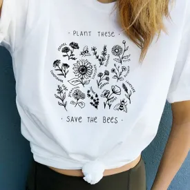 Women Plant  Floral T Shirt