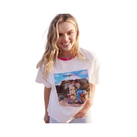 Wrangler Women's Barbie Desert Girlfriend Ringer Tee