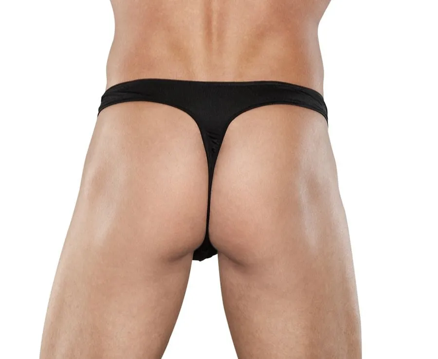 Zipper Thong Black Small